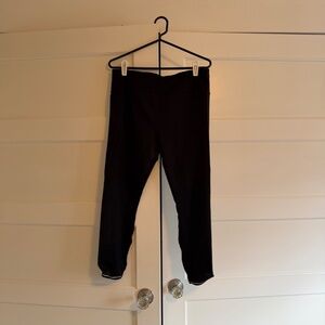 Athleta Run Free 7/8 Reflective Leggings Black: Size L
